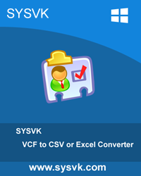 vCard to CSV file Exporter