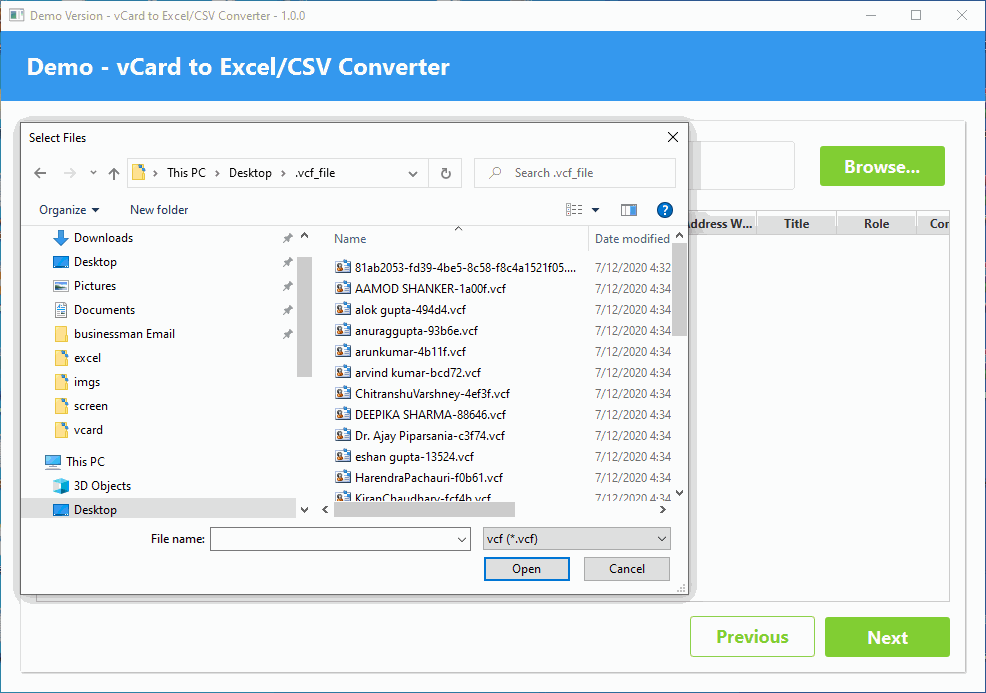 Here is Quick Way to Export VCF Contacts List to CSV