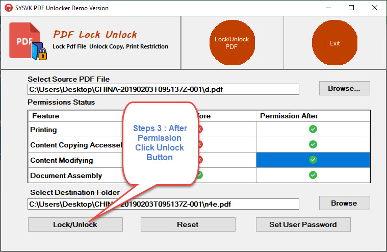 unlock secured pdf